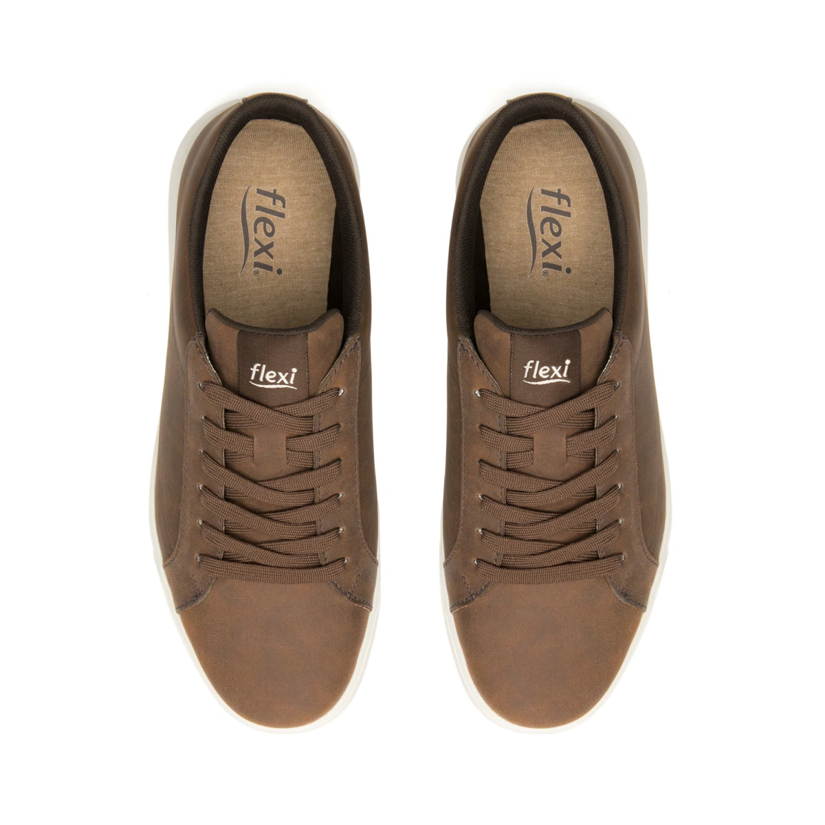 Sneaker Casual Flexi para Caballero con Suela Ultra Liviana Estilo 415301 Moka