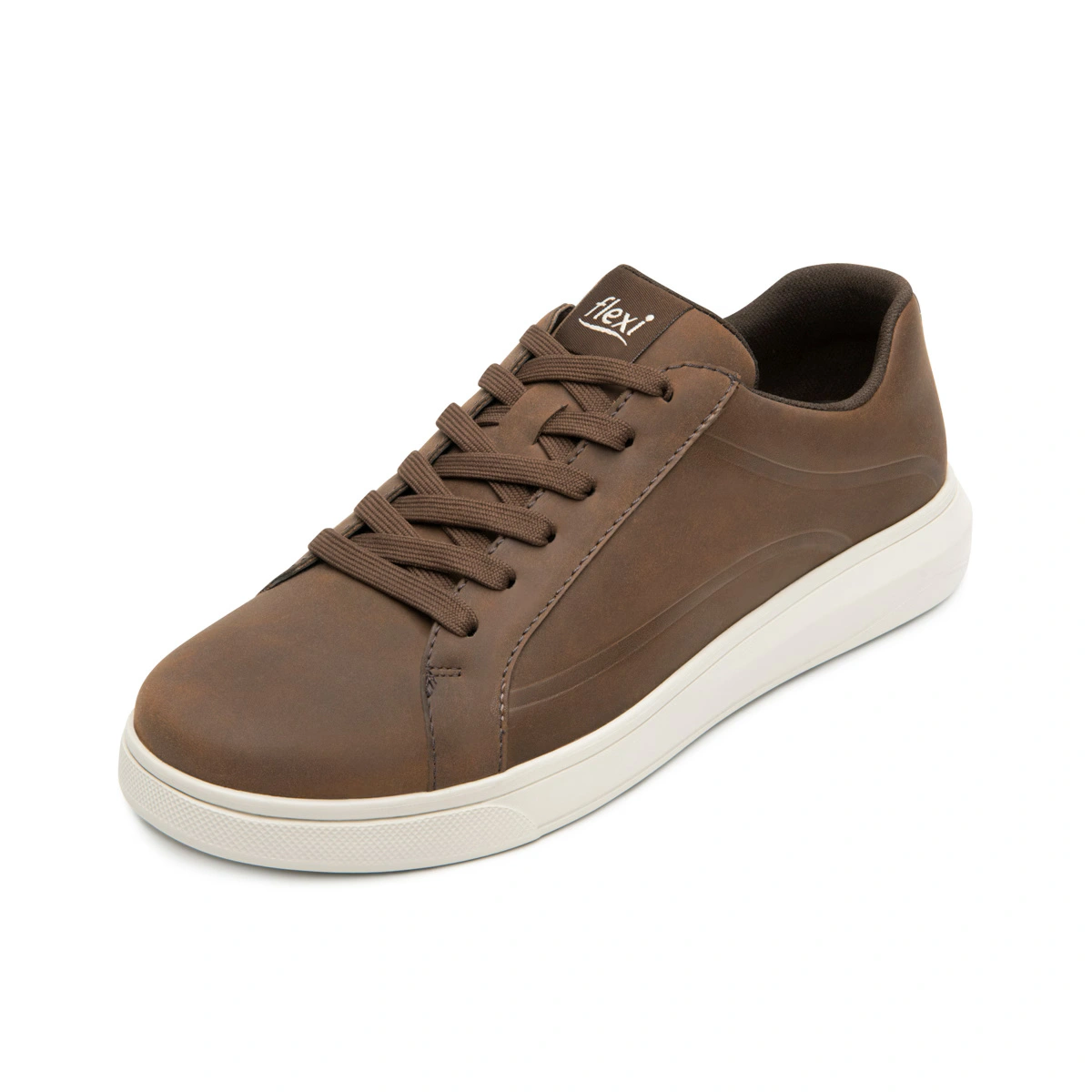 Sneaker Casual Flexi para Caballero con Suela Ultra Liviana Estilo 415301 Moka