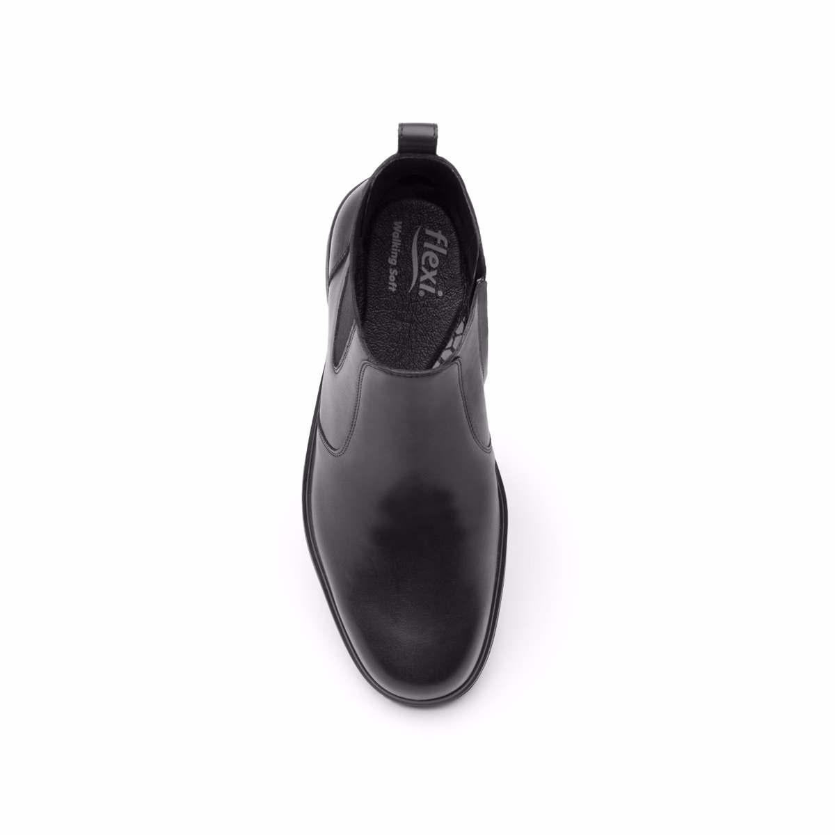 59305-negro-arriba Botin para Oficina Flexi con Tecnología Walking Soft para Hombre - Estilo 59305 Negro
