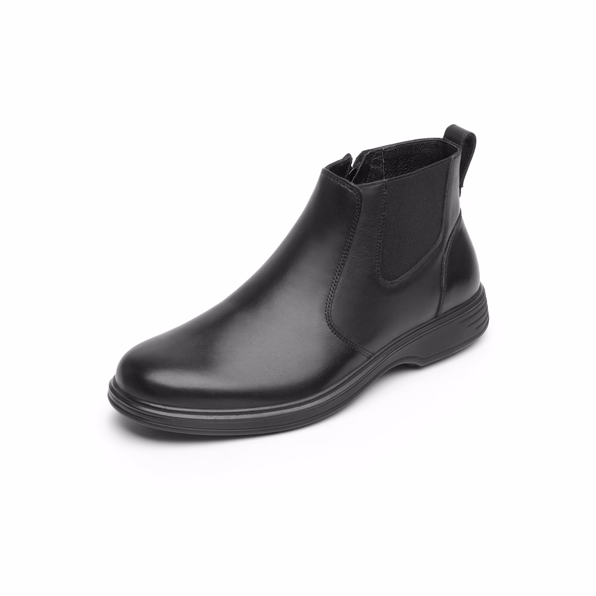 59305-negro-izquierda Botin para Oficina Flexi con Tecnología Walking Soft para Hombre - Estilo 59305 Negro