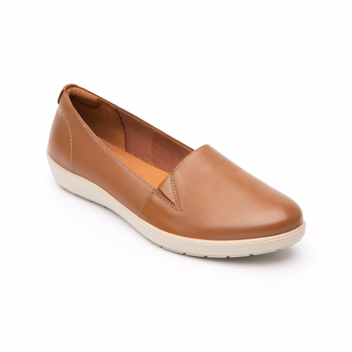 101905-tan-derecha Slip On Casual Flexi para Mujer con Sistema Walking Soft - Estilo 101905 Tan