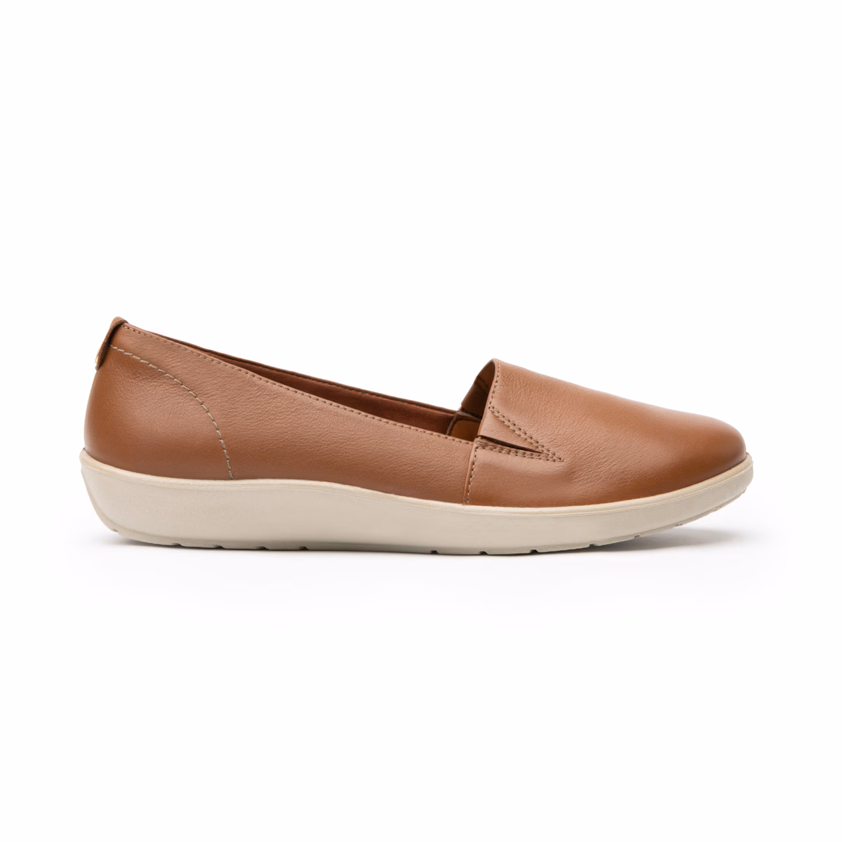 101905-tan-lateral Slip On Casual Flexi para Mujer con Sistema Walking Soft - Estilo 101905 Tan
