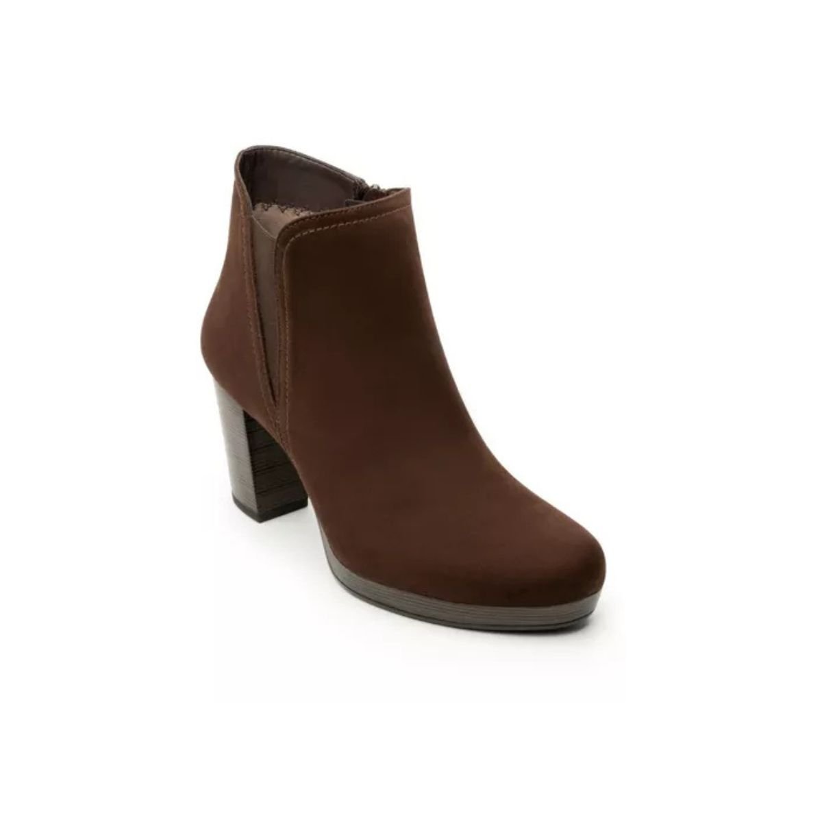 Botín Flexi para Mujer Casual en Gamuza - Estilo 105809 Moka