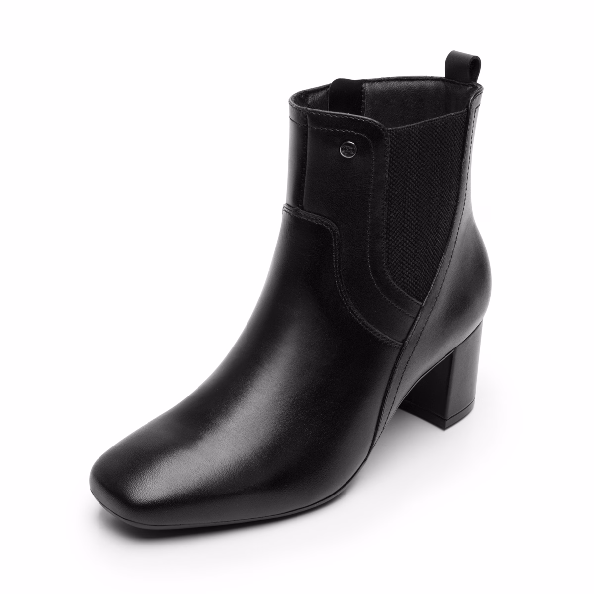 119709-negro-izquierda Botín Tacón Bajo Flexi para Mujer con Cierre Interno - Estilo 119709 Negro