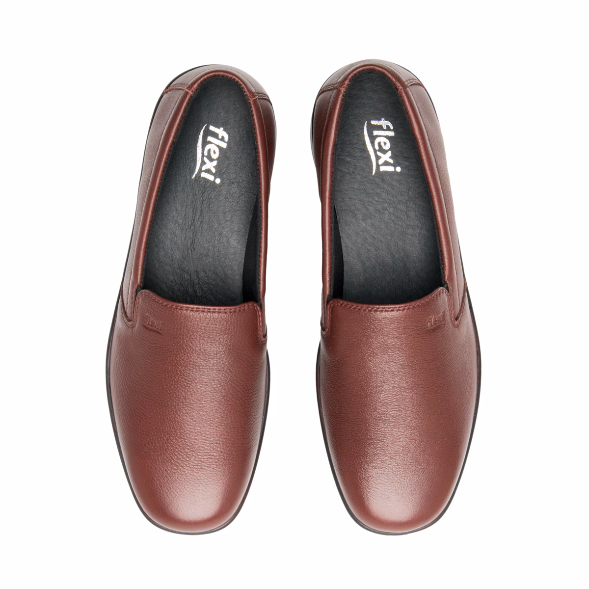 124501-vino-arriba Zapato de Confort Flexi para Mujer con Doble Plantilla - Estilo 124501 Vino
