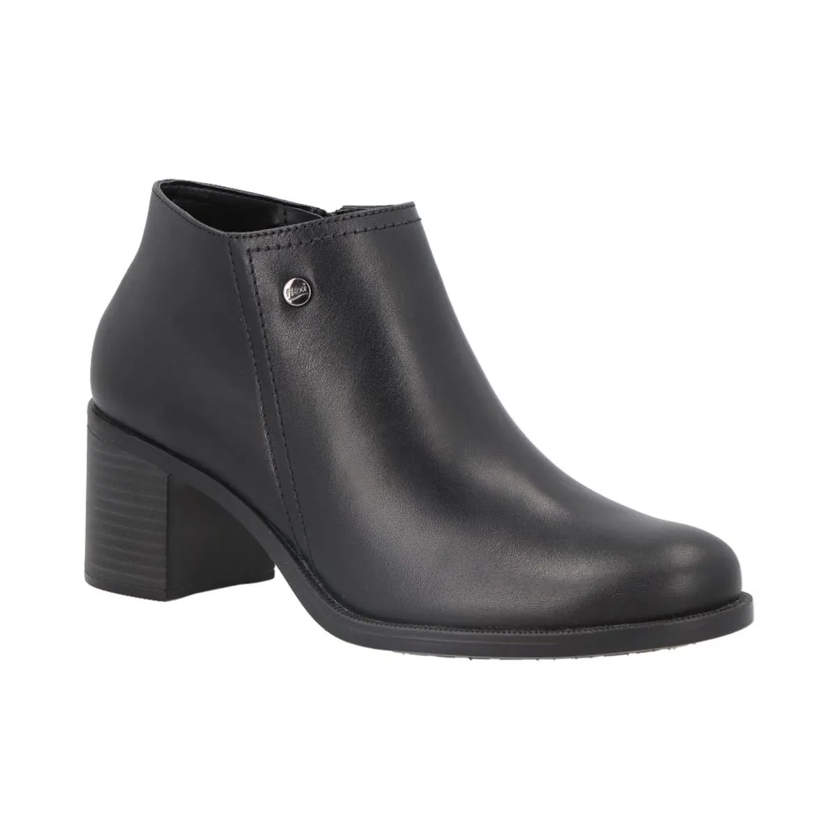 Botines de Tacón con Cierre para Mujer - Estilo 109219 Negro