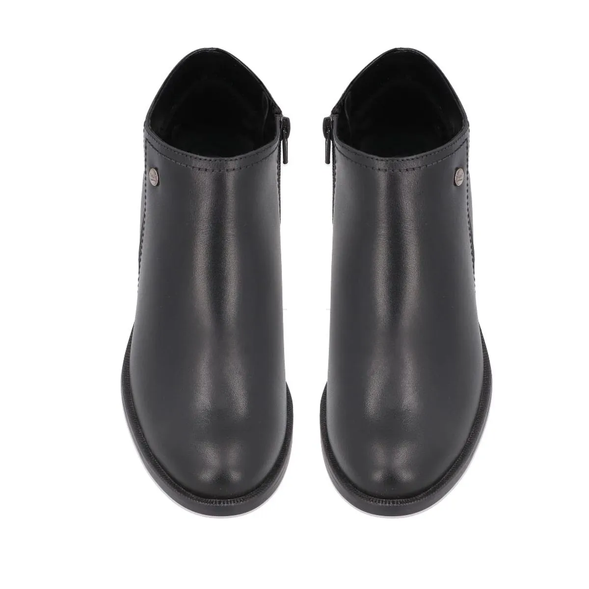 Botines de Tacón con Cierre para Mujer - Estilo 109219 Negro