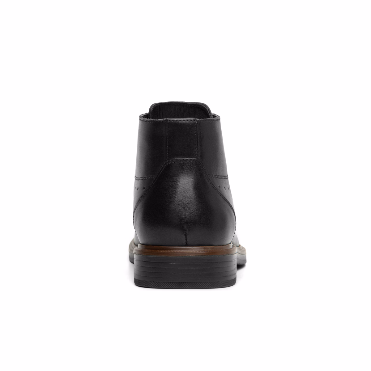 400114-negro-atras Botín Semivestir Flexi Para Hombre Con Amarre Frontal - Estilo 400114 Negro