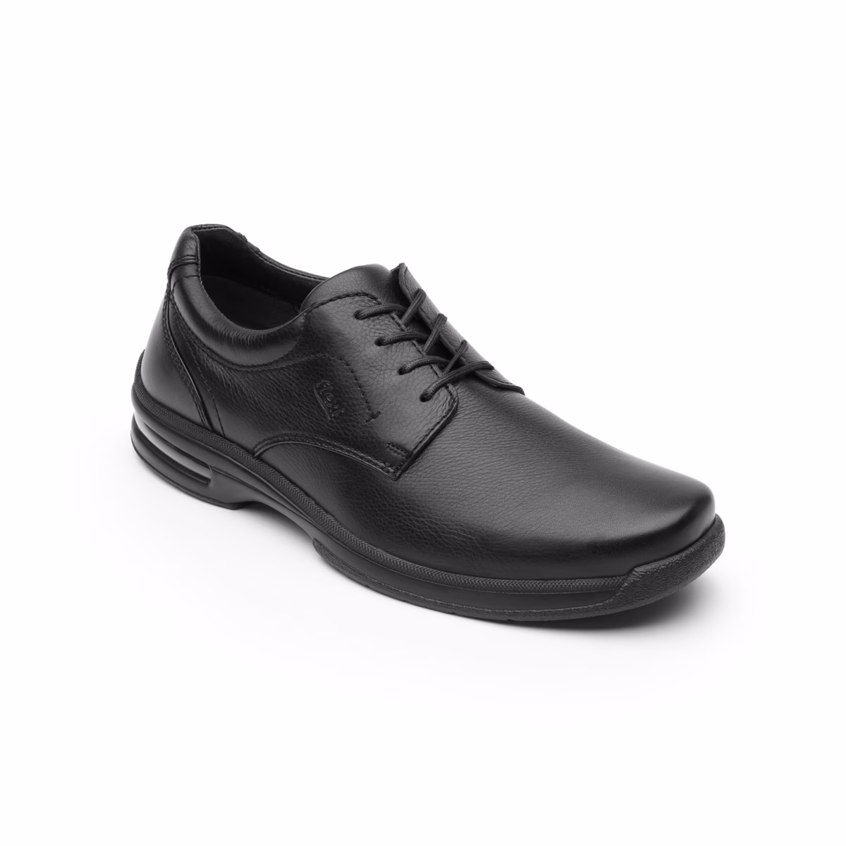 402801-negro-derecha Zapato Casual Flexi Para Hombre con Cápsula de Aire - Estilo 402801 Negro