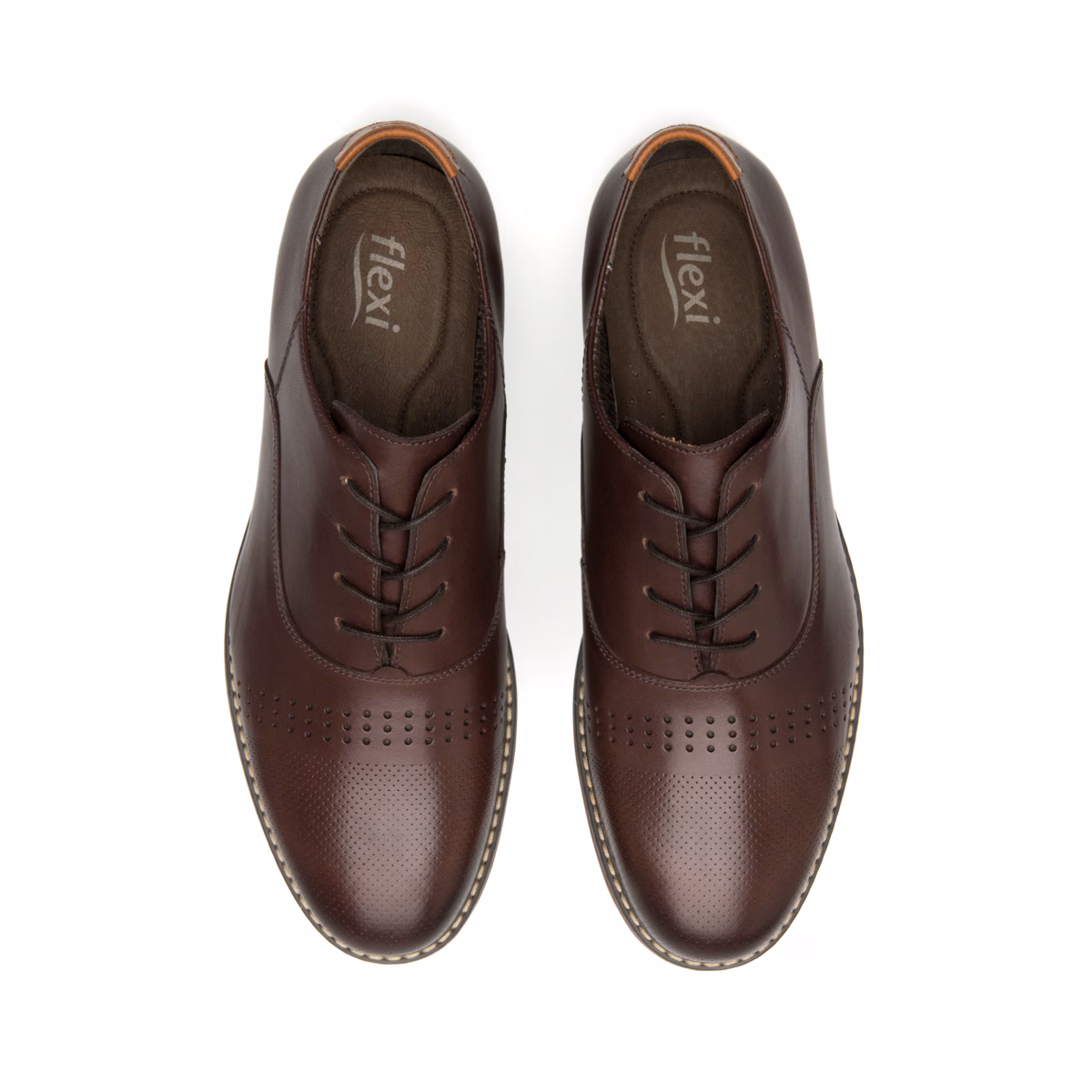 404608-oporto-arriba Oxford Casual Flexi para Hombre con Amarre Frontal - Estilo 404608 Oporto