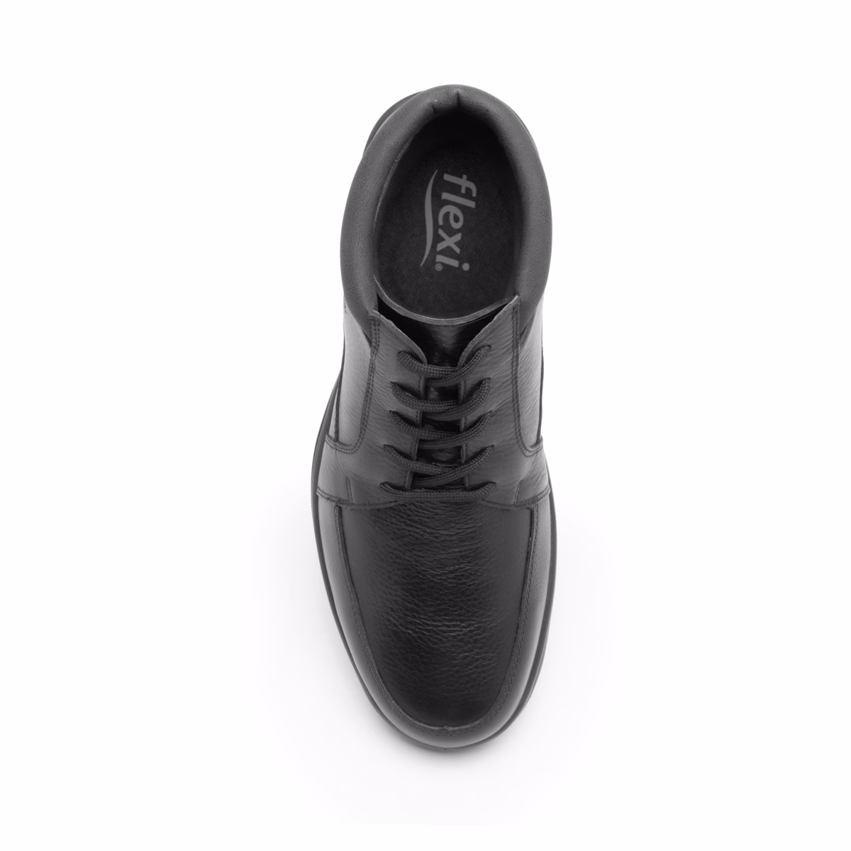404803-negro-arriba Botín Casual Flexi Para Hombre Con Sistema Walking Soft - Estilo 404803 Negro