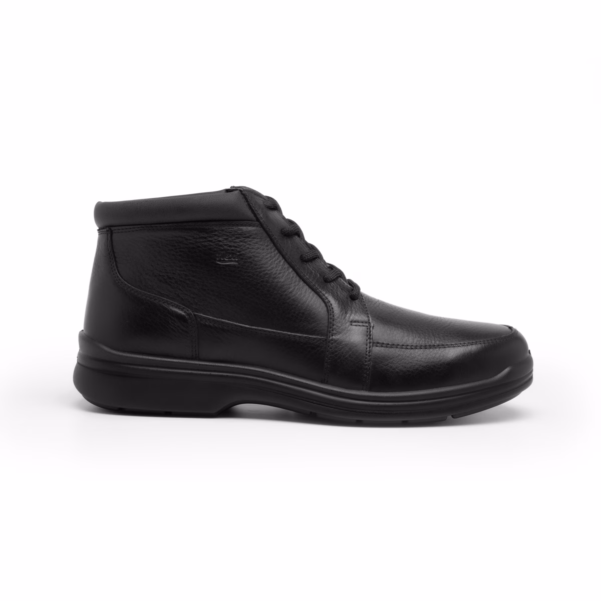 404803-negro-lateral Botín Casual Flexi Para Hombre Con Sistema Walking Soft - Estilo 404803 Negro