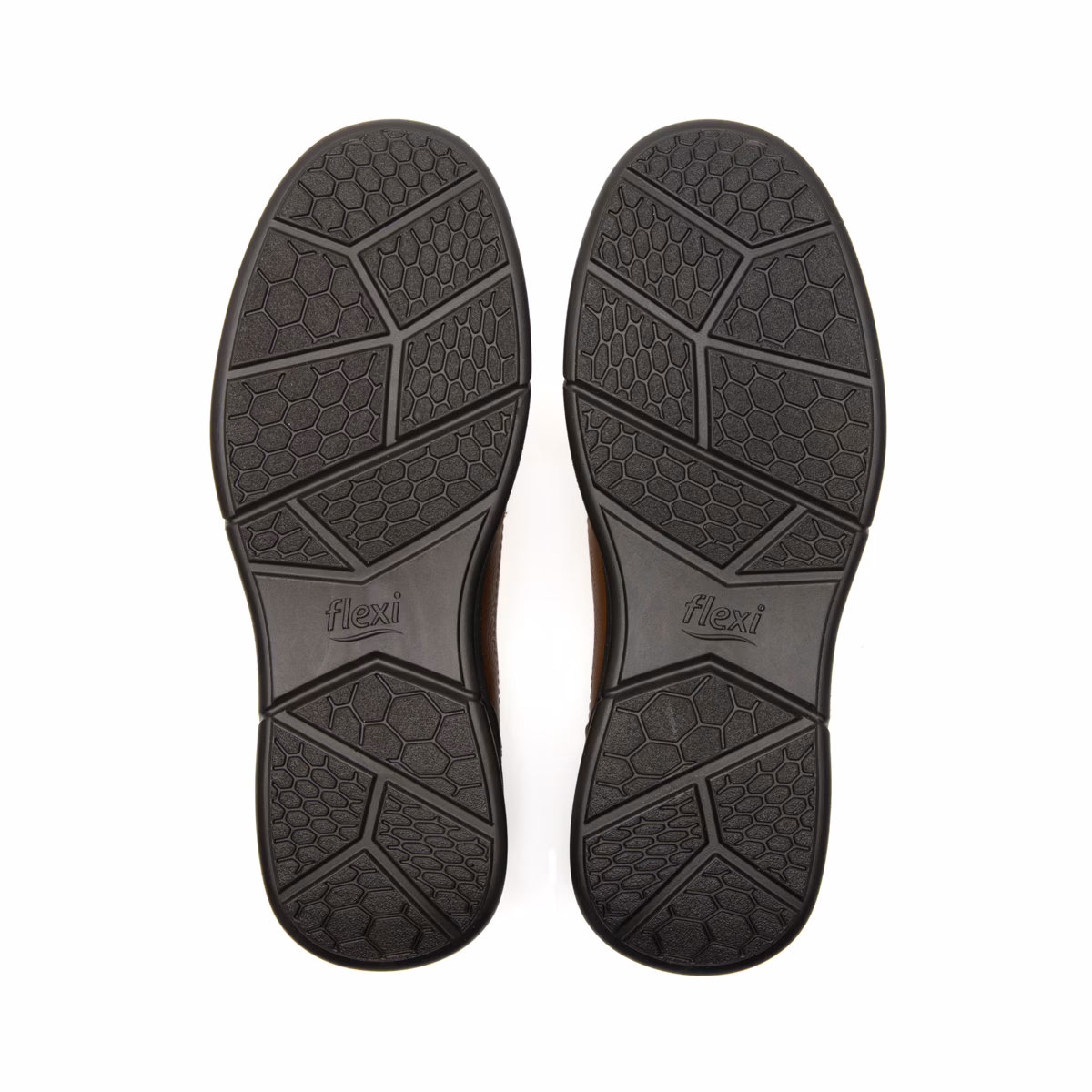 410606-tan-abajo Mocasín Slip On Flexi Para Hombre con Ajuste Elástico - Estilo 410606 Tan