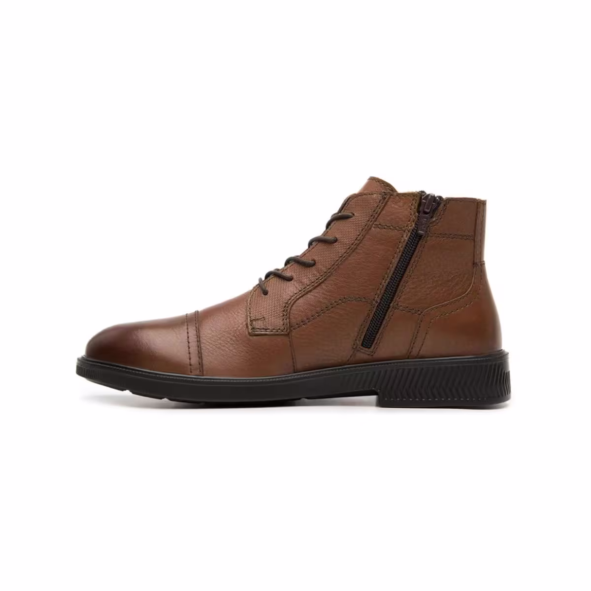 412306_tan_3 Botín Casual Flexi para Hombre con Cierre Interno - Estilo 412306 Tan