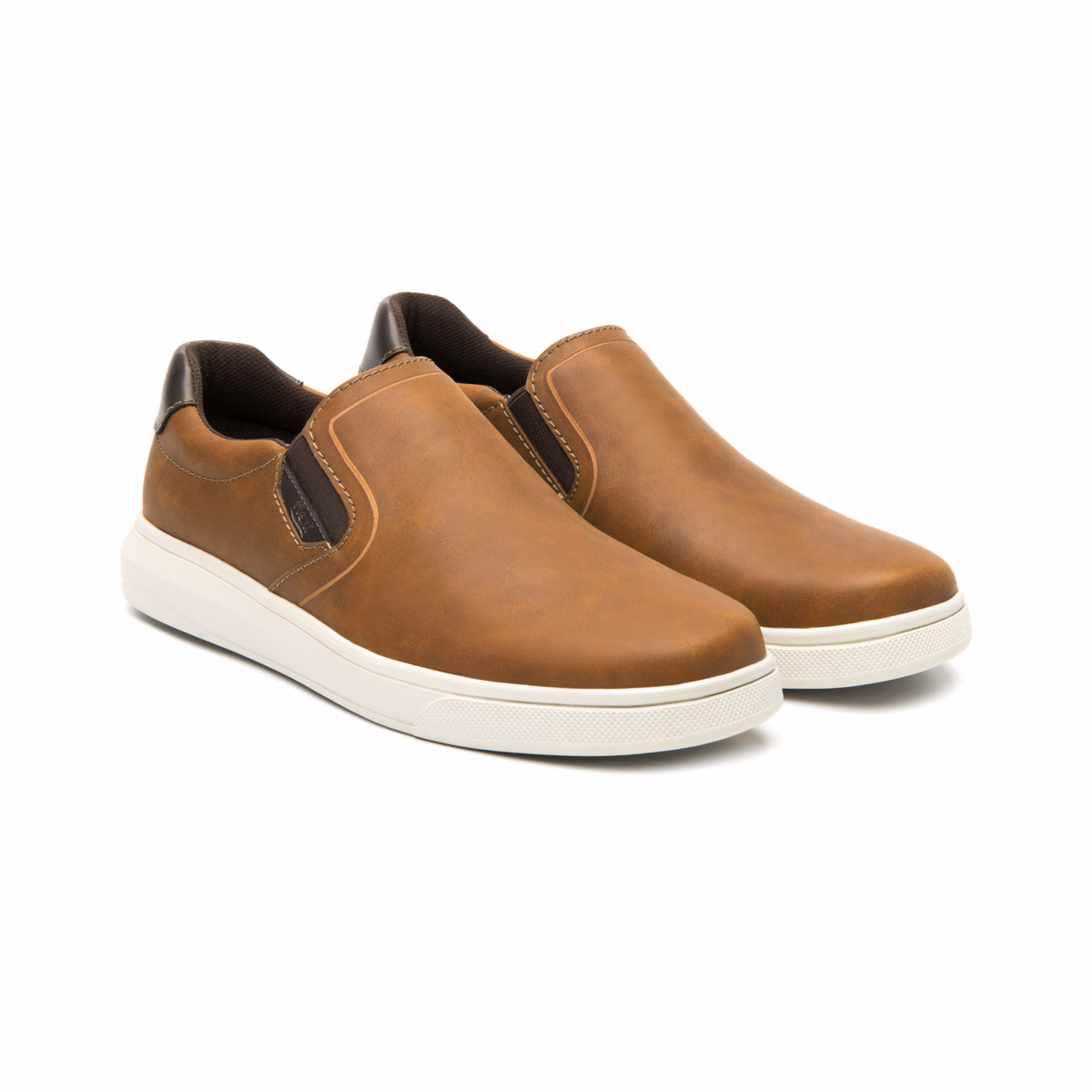 415305-cafe-derecha-par Slip On De Servicio Flexi para Hombre con Ligereza - Estilo 415305 Cafe