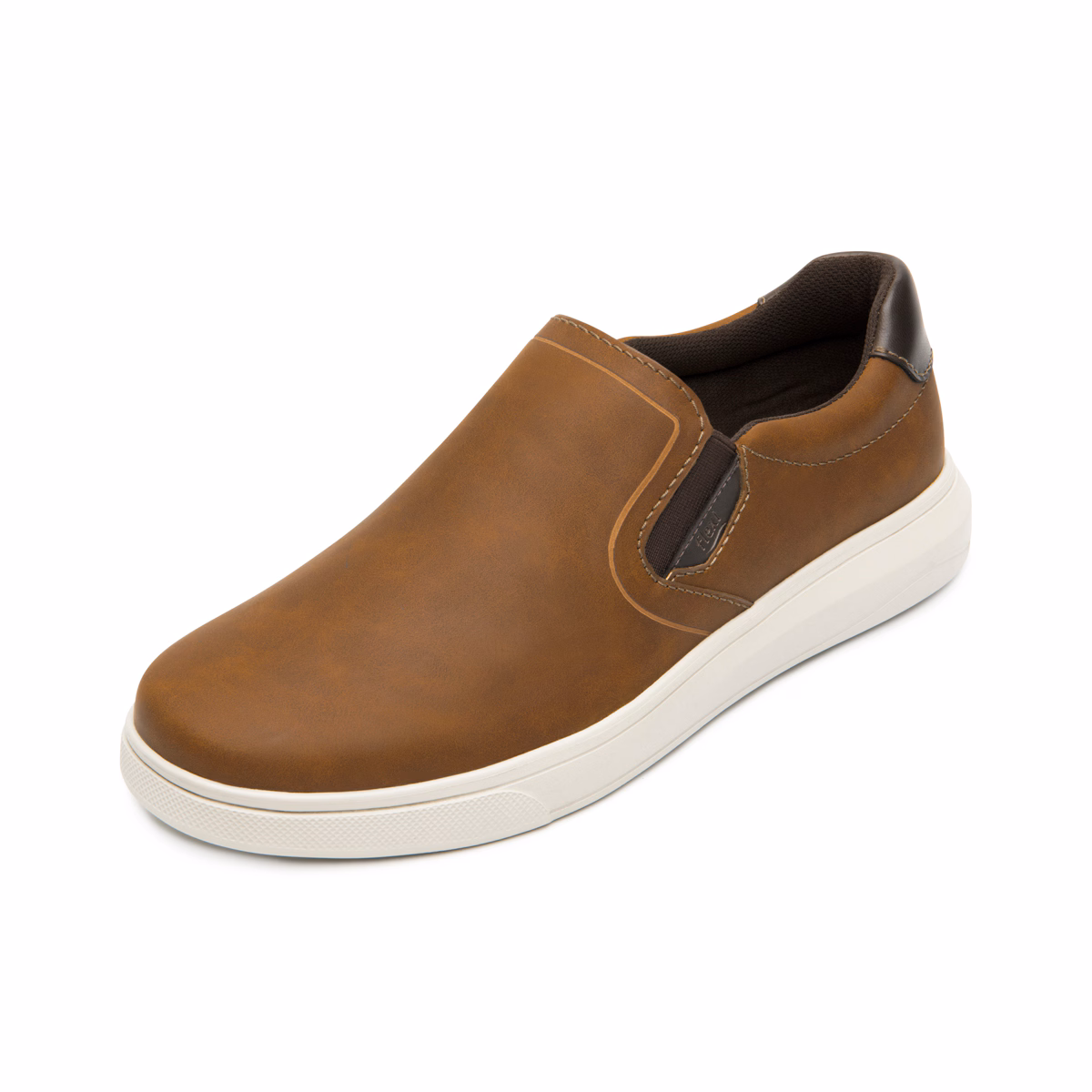 415305-cafe-izquierda Slip On De Servicio Flexi para Hombre con Ligereza - Estilo 415305 Cafe