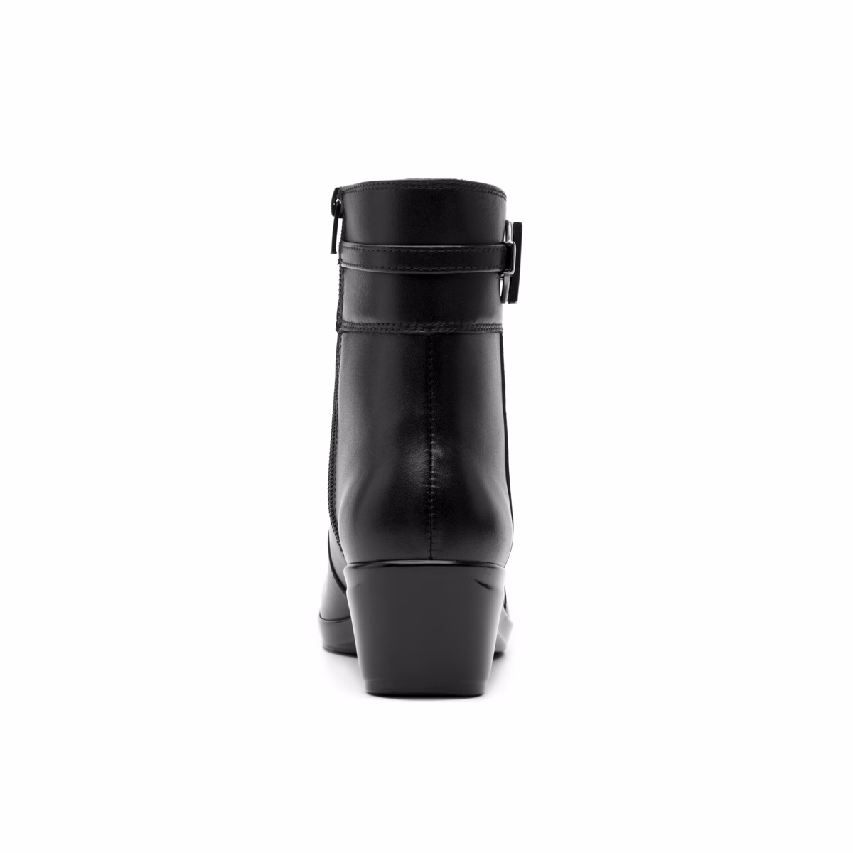 45232-negro-atras Botín Cuña Flexi para Mujer con Cierre Interno - Estilo 45232 Negro