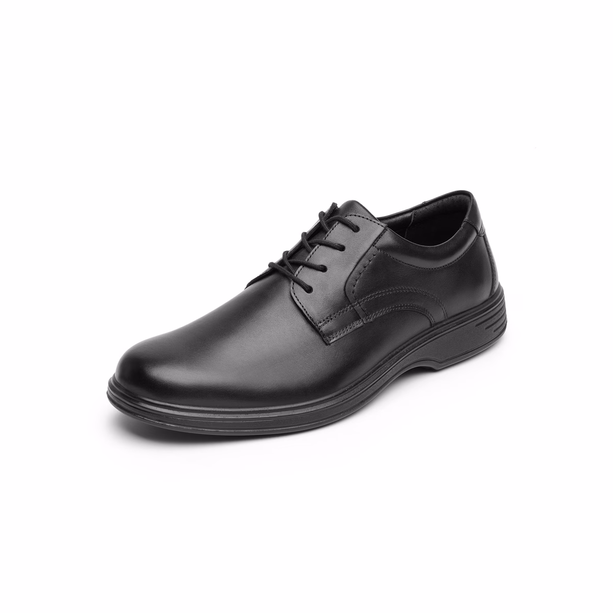 59301-negro-izquierda Zapato Casual Flexi Para Hombre Ideal para Oficina - Estilo 59301 Negro
