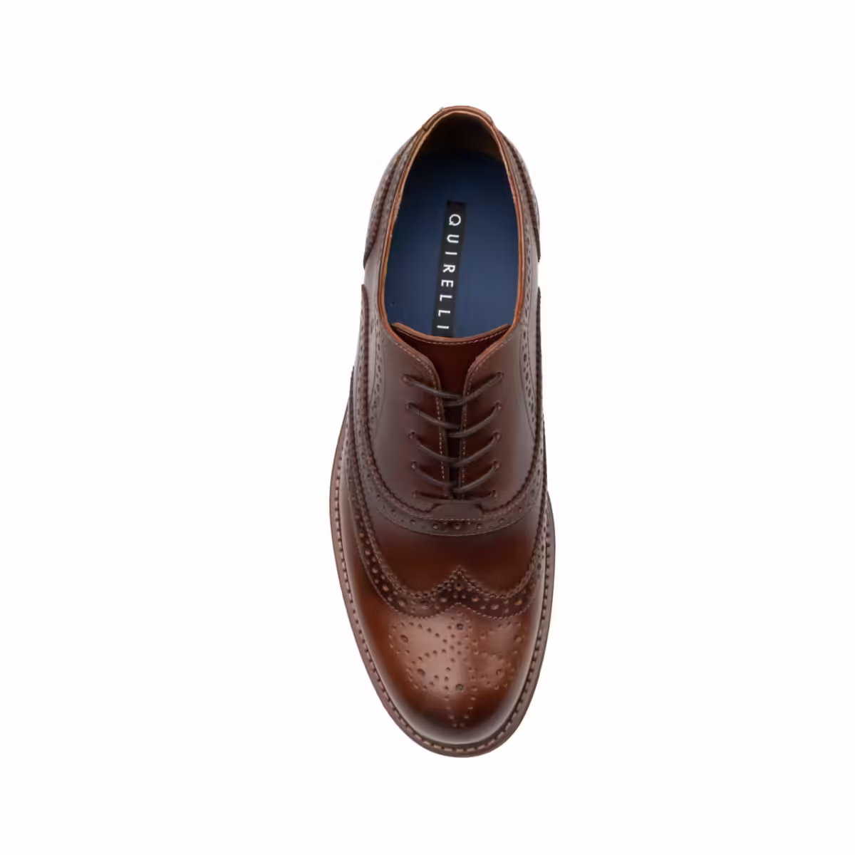 88602-cognac-arriba Título Similar Zapato Bostoniano Quirelli para Hombre con Suela en Contraste - Estilo 88602 Miel