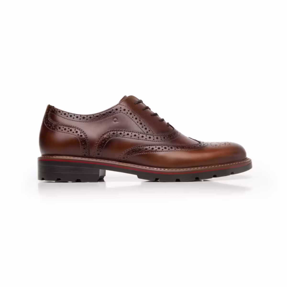 88602-cognac-lateral Título Similar Zapato Bostoniano Quirelli para Hombre con Suela en Contraste - Estilo 88602 Miel