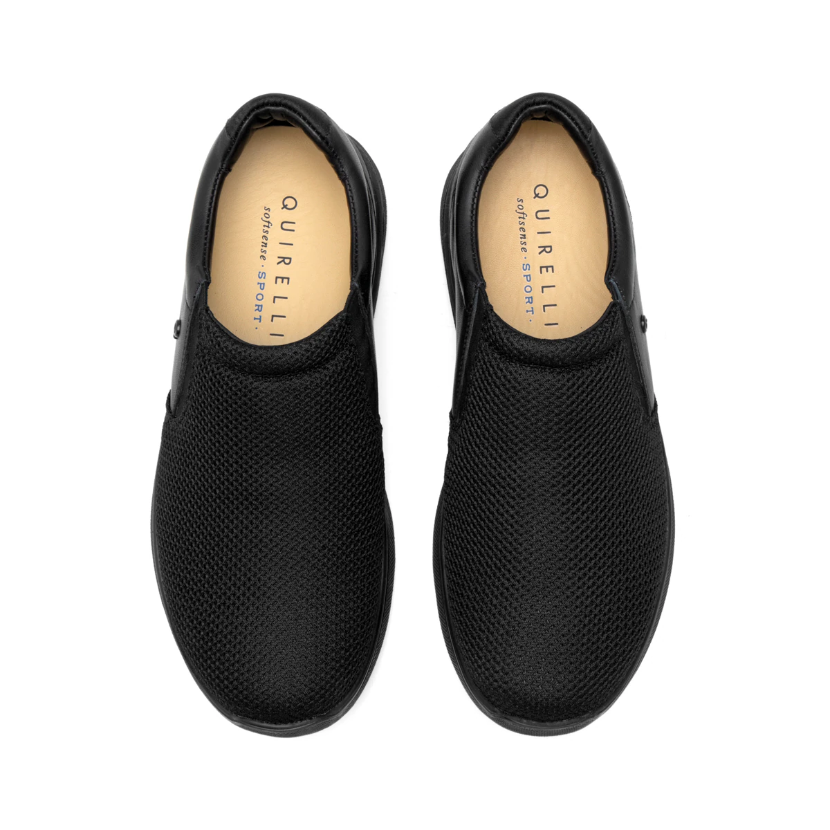 89204-black-arriba Calzado Sport Quirelli para Hombre con Suela Extra Ligera - Estilo 89204 Negro