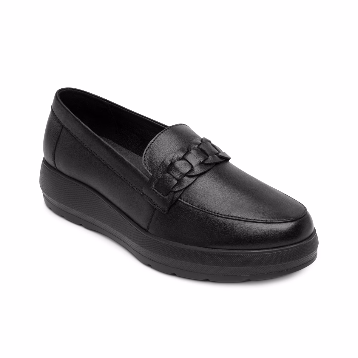 126711-negro-derecha Slip On Casual Flexi para Mujer con Modelo Minimalista - Estilo 126711 Negro