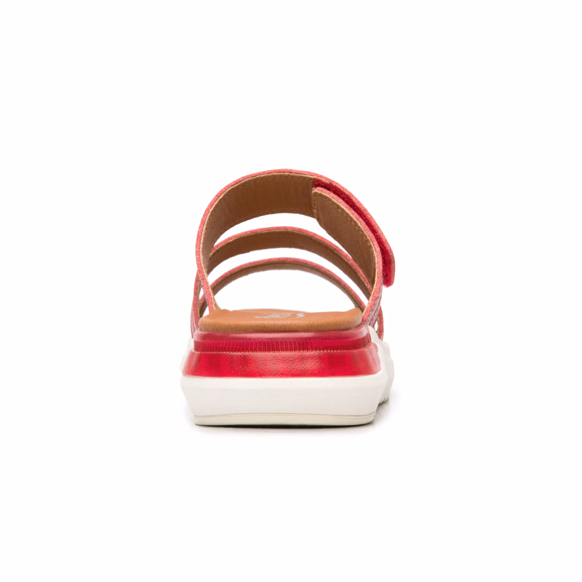 129404-rojo-atras Sandalia de Confort Flexi para Mujer con Diseño Anatómico - Estilo 129404 Rojo