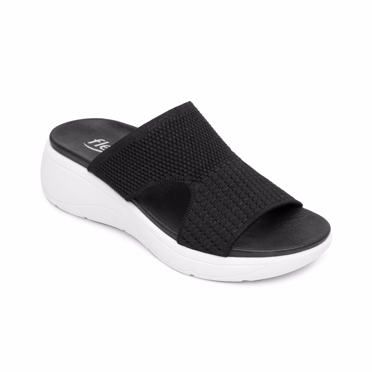 135101-negro-derecha Sandalia Casual Flexi Para Mujer con Diseño Versátil - Estilo 135101 Negro