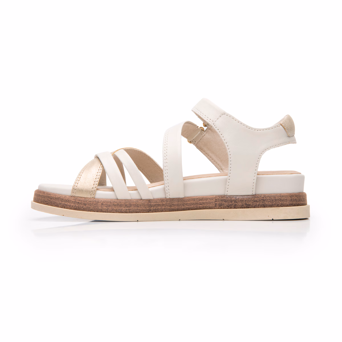 135301-blanco-interior Sandalia De Plataforma Flexi para Mujer con Diseño Elegante - Estilo 135301 Blanco