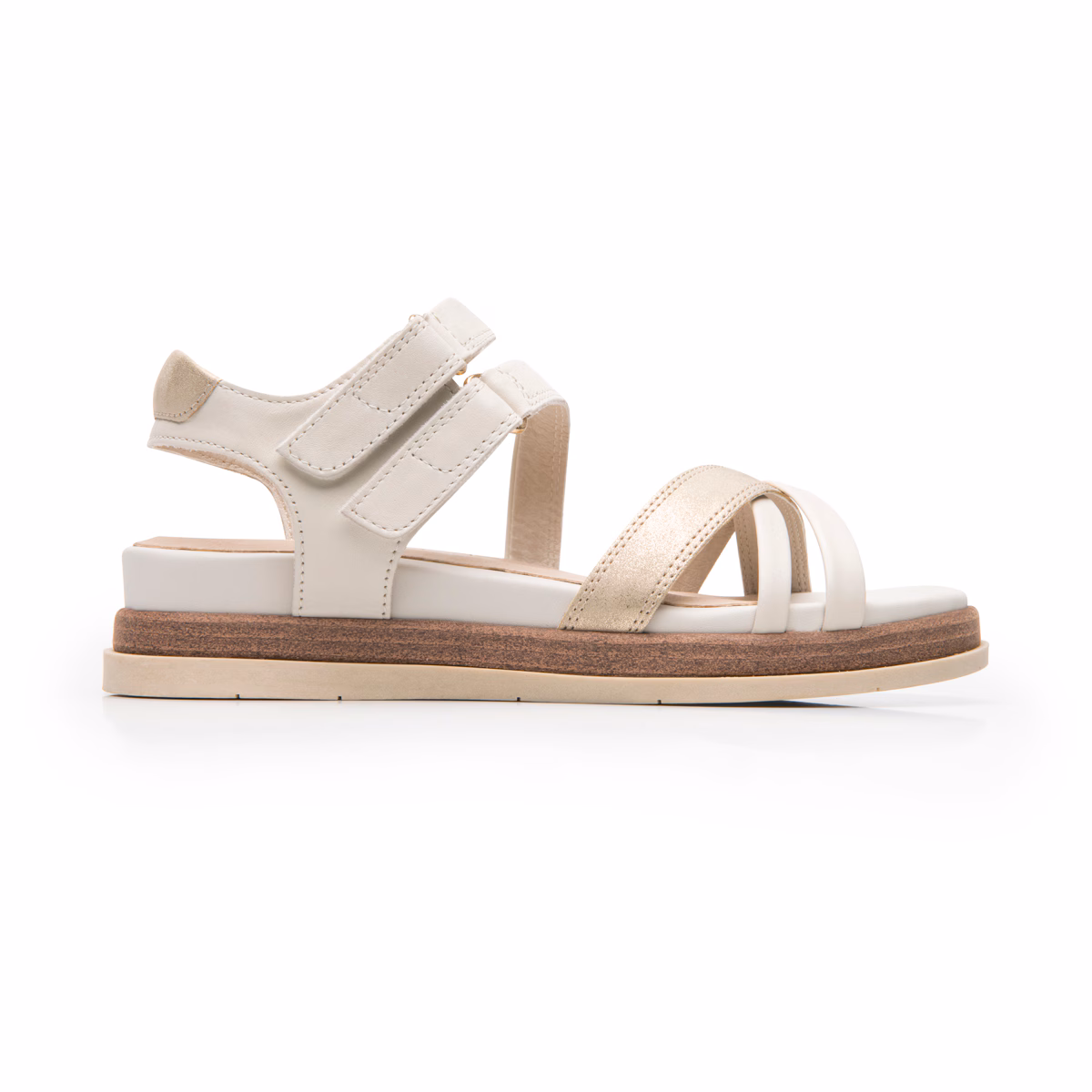 Sandalia De Plataforma Flexi para Mujer con Diseño Elegante - Estilo 135301 Blanco